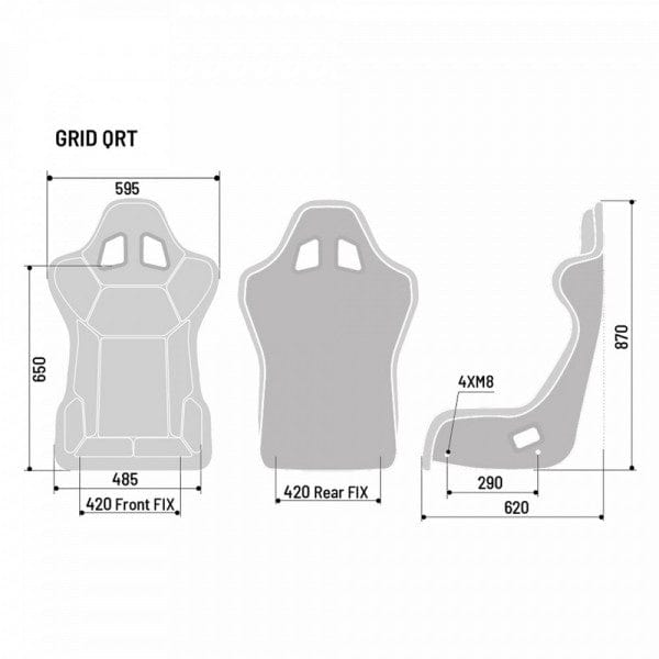 SPARCO Gaming Sitz Grid-Q QRT (nicht FIA)